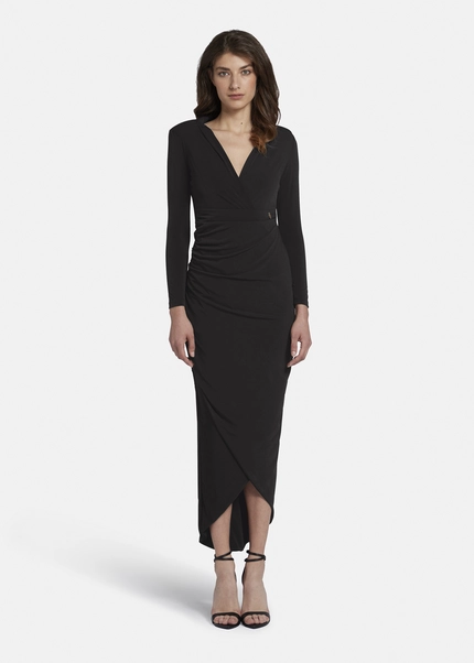 Nicowa Draped maxi dress - MICIMA in BLACKarticle number NC8A22005019E-002 Clearance-Verkauf