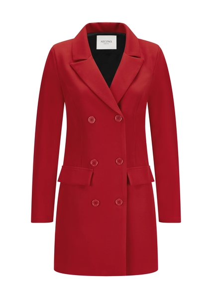 Nicowa Classic blazer dress with gold-coloured buttons - MONIWA in REDarticle number NC6A52011014E-047 Fabrikladen