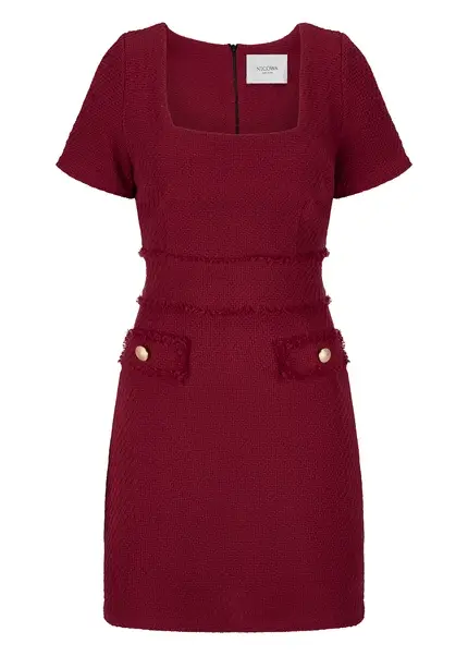 Nicowa Sheath bouclé dress VANTREA in dark berryarticle number NC8A22504034E-011 Black Friday Preise