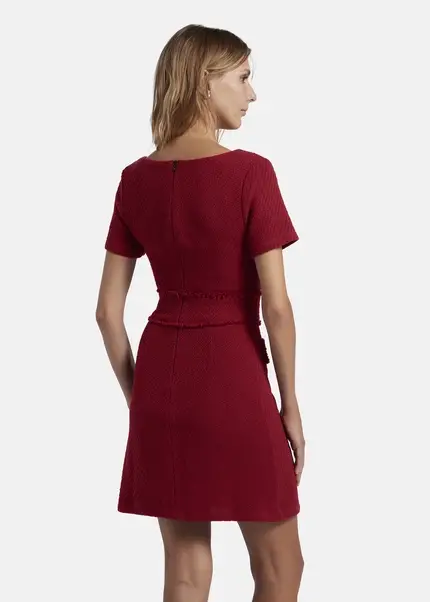 Nicowa Sheath bouclé dress VANTREA in dark berryarticle number NC8A22504034E-011 Black Friday Preise