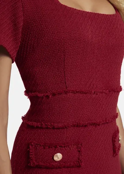 Nicowa Sheath bouclé dress VANTREA in dark berryarticle number NC8A22504034E-011 Black Friday Preise