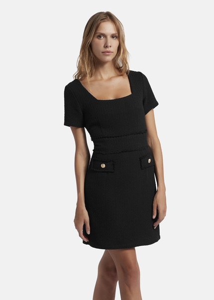 Nicowa Sheath bouclé dress VANTREA in BLACKarticle number NC8A22504019E-002 Im Verkauf