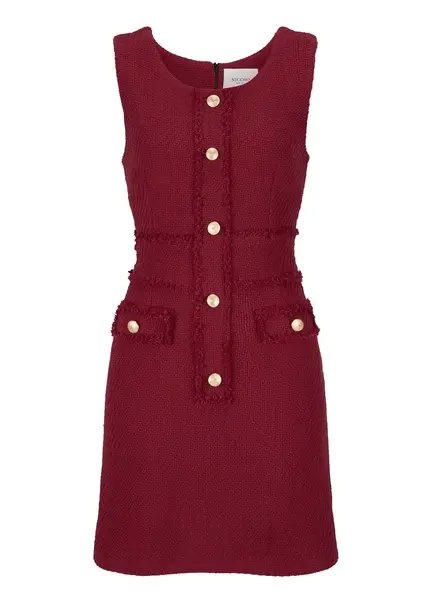 Nicowa Short bouclé dress CHIMORA in dark berryarticle number NC8A22503034E-011 50% Rabatt für begrenzte Zeit