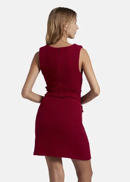 Nicowa Short bouclé dress CHIMORA in dark berryarticle number NC8A22503034E-011 50% Rabatt für begrenzte Zeit