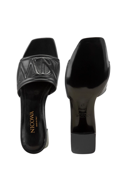Nicowa Monogram block sandal - CAPULIO NCW in Blackarticle number NC8A11503019E-002 Outlet