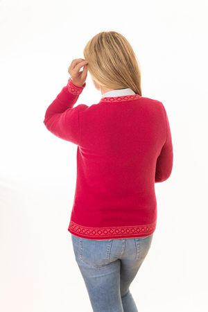 Pezzo D'oro Damentrachtenstrickjacke pink, reine Merinowolle,nachhaltig aus Bayern Nur für heute