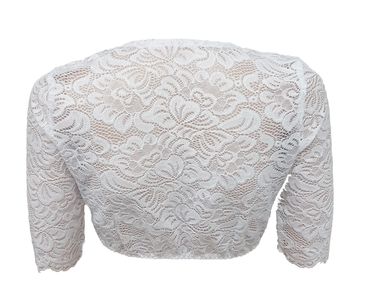 Pezzo D'oro Dirndlbluse aus elastischer Spitze Farbe creme, Kurzarm, Dirndlspitzenbluse Flash Sale
