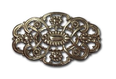 Pezzo D'oro Dirndlspangerl oval,altsilber, Schürzenschließe Trachtenschließe Weihnachtsangebot