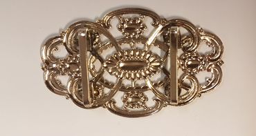 Pezzo D'oro Dirndlspangerl oval,altsilber, Schürzenschließe Trachtenschließe Weihnachtsangebot
