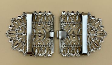 Pezzo D'oro Dirndlspangerl,Schürzenspange,Trachtenschließe silber,made in Germany Vatertagsangebot
