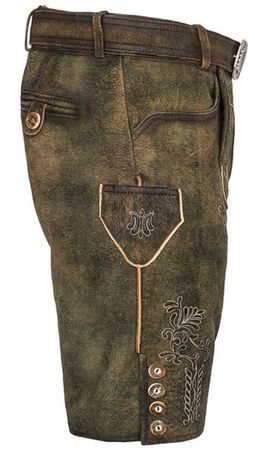 Pezzo D'oro Herren Lederhose von Hammerschmid, braun antik,softes Ziegenleder Neuheiten