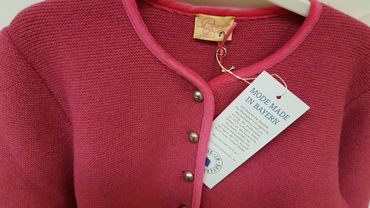 Pezzo D'oro Mädchen Trachtenjacke aus Strick in Wolle von Pezzo D&#039;oro Farbe pink Bis zu 65% Rabatt
