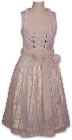 Pezzo D'oro Pezzo D&#039;oro Designer Hochzeitsdirndl Festtagsdirndl Brautdirndl,Farbe Ivory