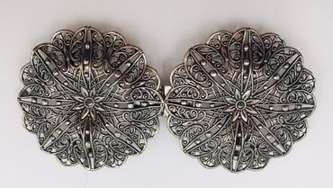 Pezzo D'oro Schürzenschließe,Dirndlschürzenschliße altsilber 2-tlg Rabatte dieses Monats