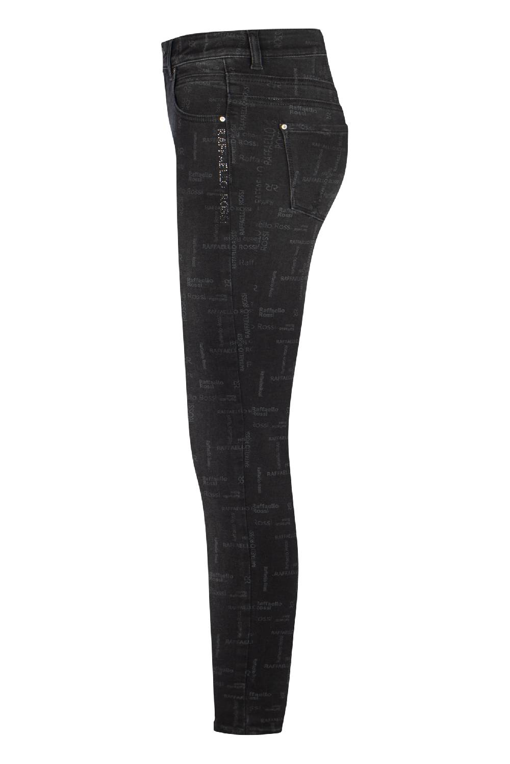 ﻿Raffaello Rossi 5-Pocket Skinny lang Mid Waist gemustert: AMAL L Letzte 3 Tage