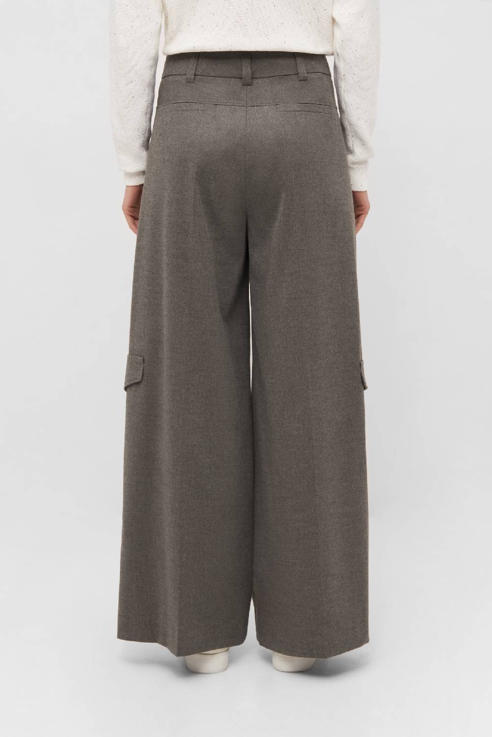Raffaello Rossi Cargo Wide Leg lang High Waist grau: JASCHA Nur noch ein Tag übrig