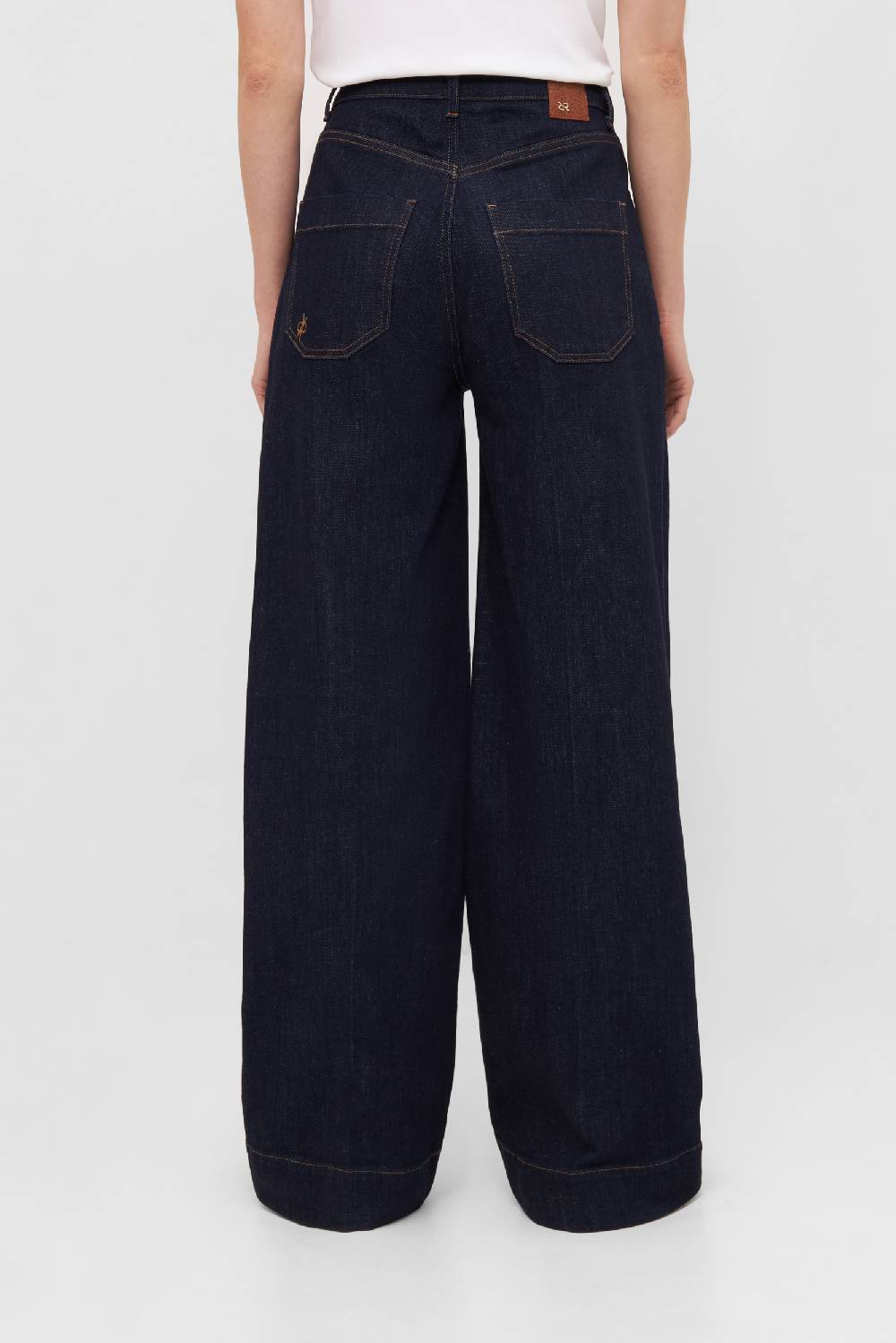 Raffaello Rossi 5-Pocket Wide Leg verkürzt -6/8 High Waist blau: MIRU Black Friday Preise