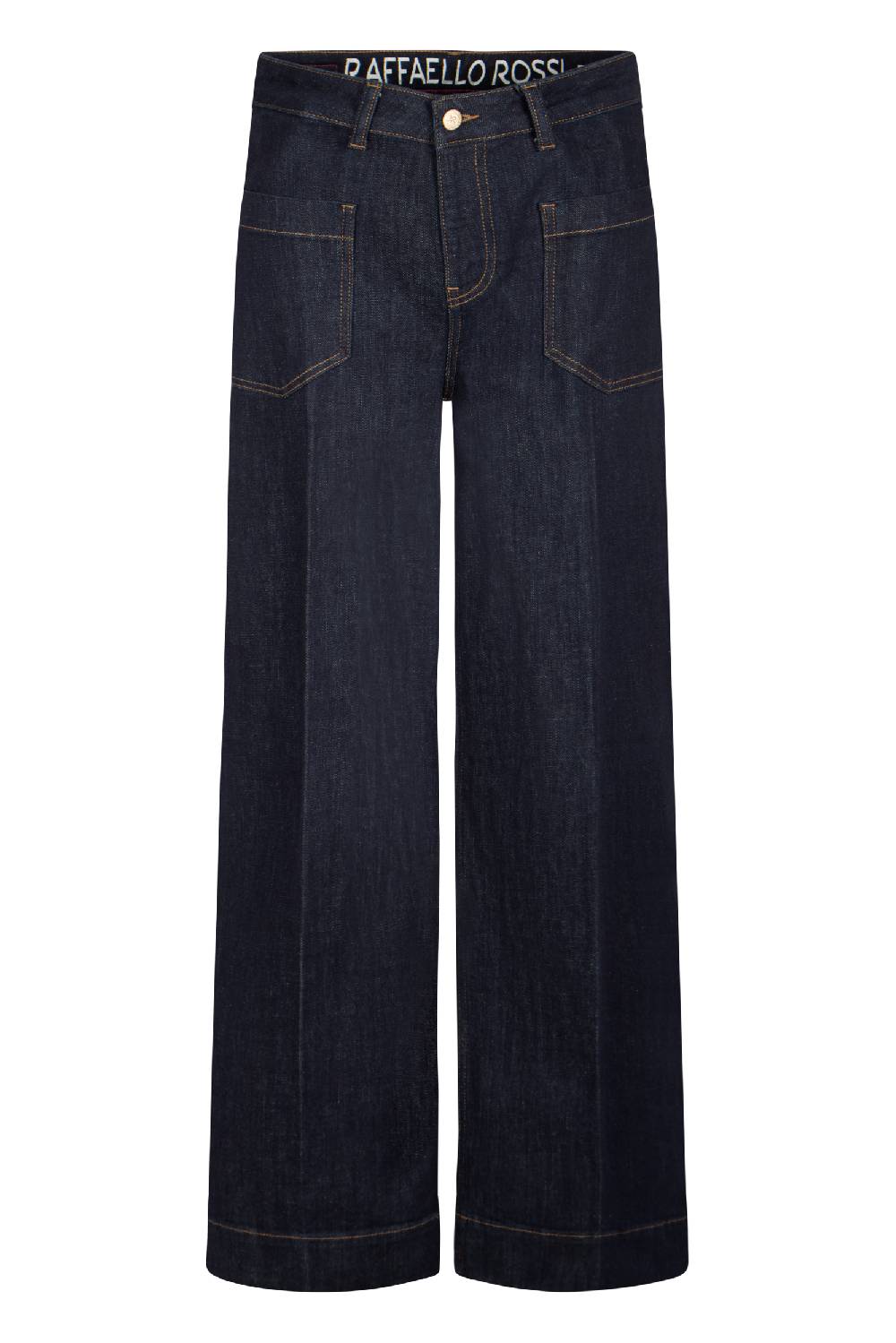 Raffaello Rossi 5-Pocket Wide Leg verkürzt -6/8 High Waist blau: MIRU Black Friday Preise