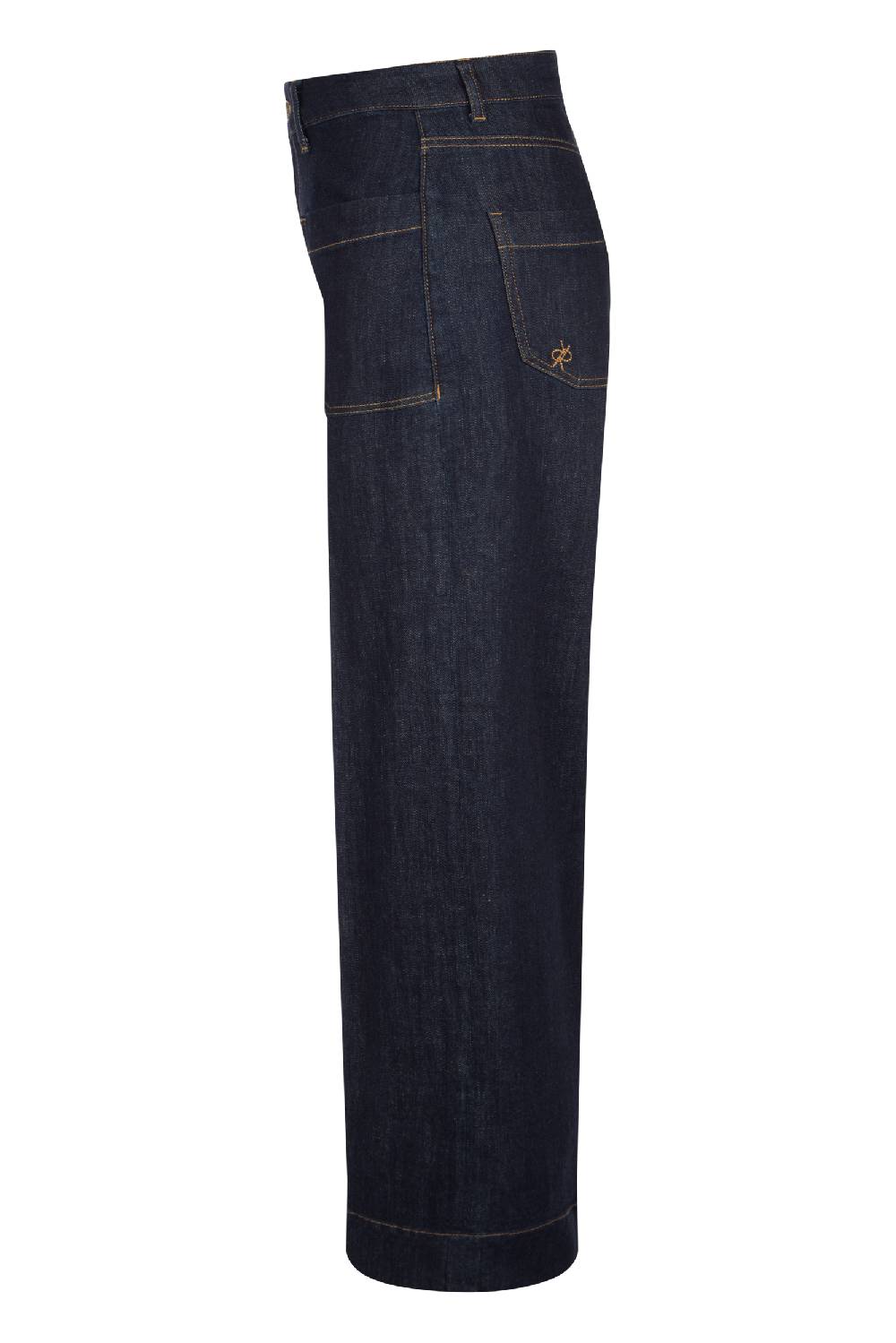 Raffaello Rossi 5-Pocket Wide Leg verkürzt -6/8 High Waist blau: MIRU Black Friday Preise
