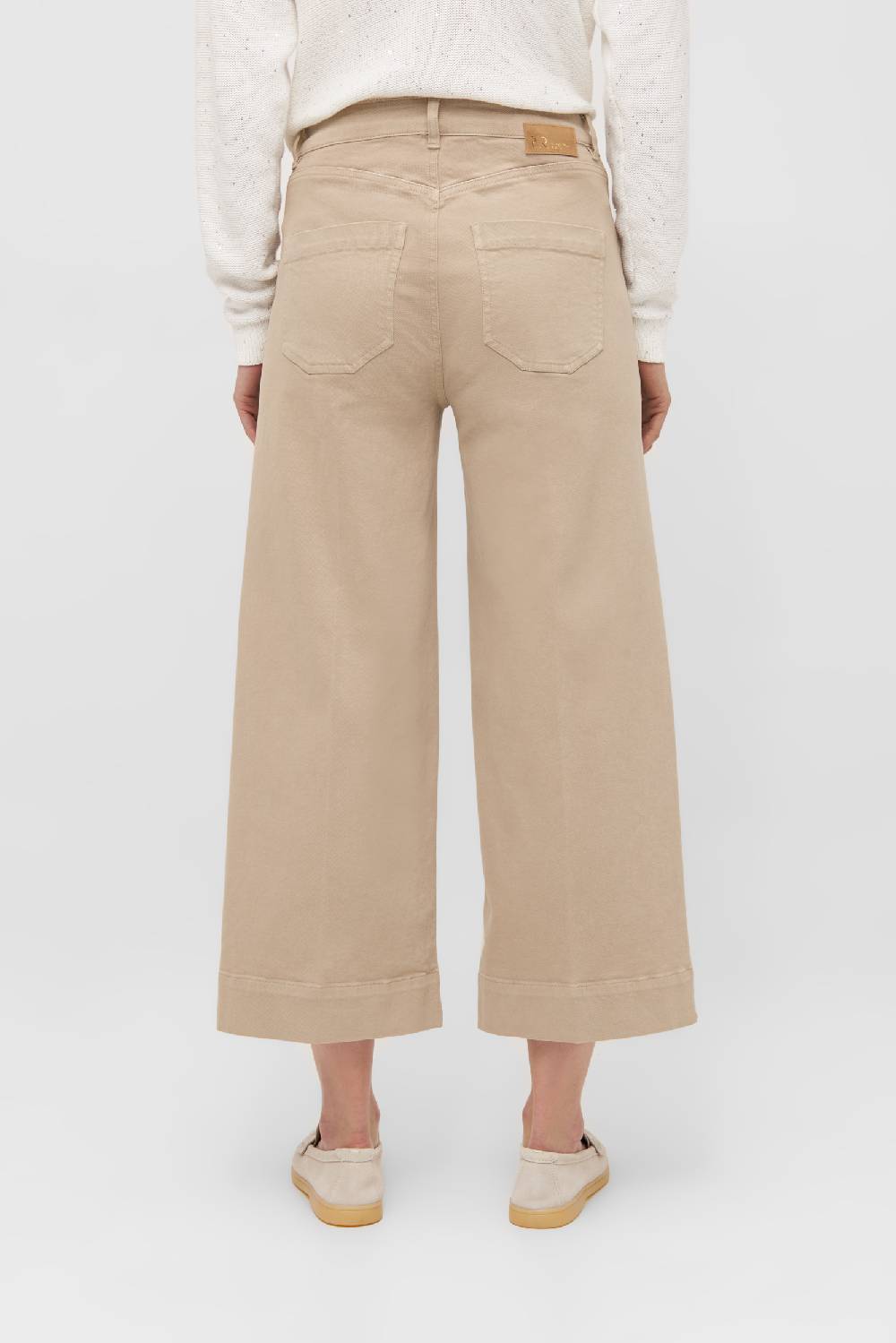 Raffaello Rossi Bootcut Wide Leg verkürzt -7/8 High Waist beige: MIRU 6/8 Im Verkauf