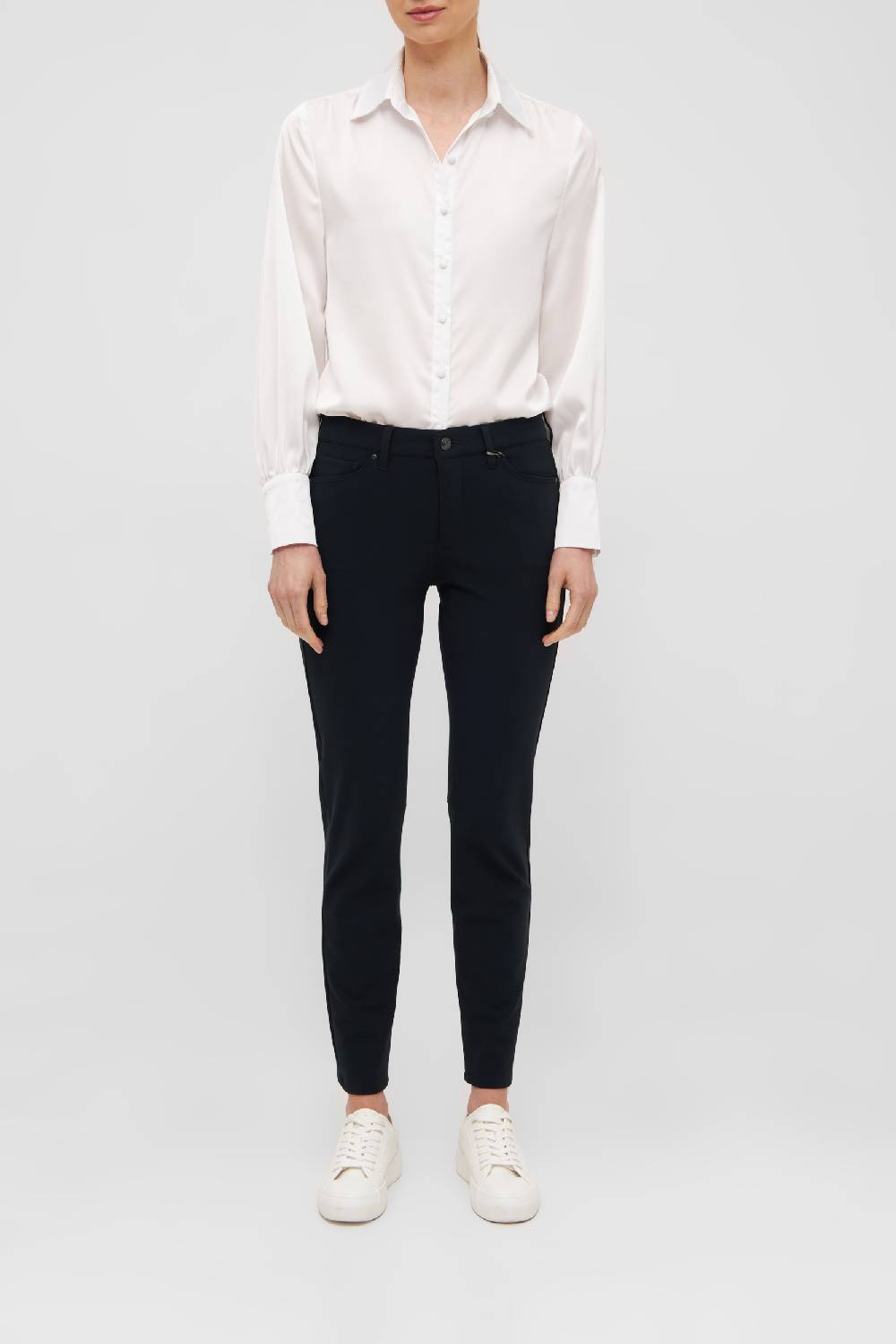 Raffaello Rossi 5-Pocket Slim lang Mid Waist schwarz: SUZY Online