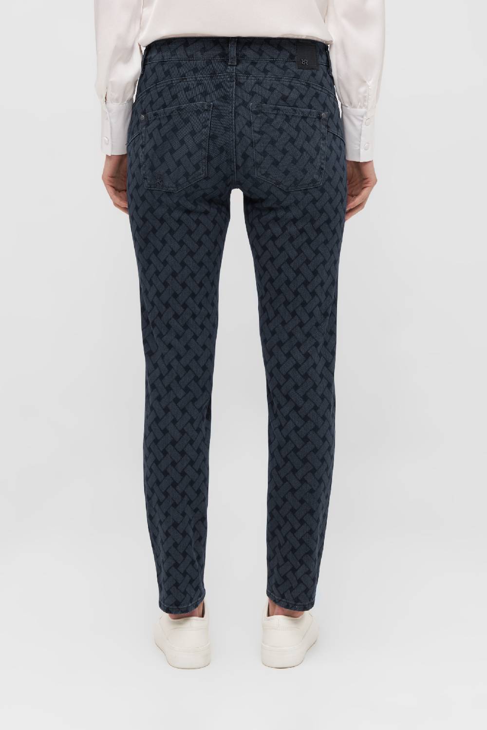 Raffaello Rossi 5-Pocket Slim lang Mid Waist gemustert: SUZY L Outlet