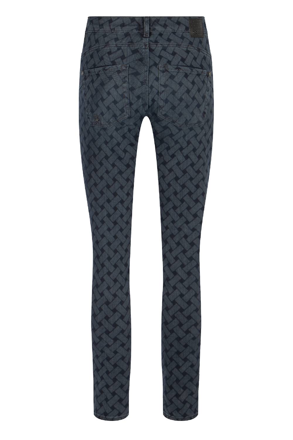 Raffaello Rossi 5-Pocket Slim lang Mid Waist gemustert: SUZY L Outlet