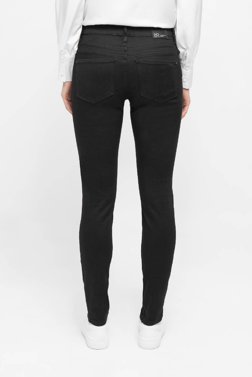 Raffaello Rossi 5-Pocket Skinny lang Mid Waist schwarz: AMAL Rabatt