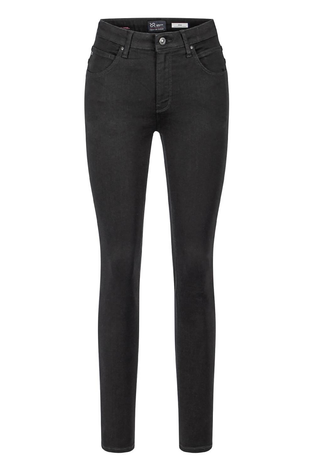 Raffaello Rossi 5-Pocket Skinny lang Mid Waist schwarz: AMAL Rabatt