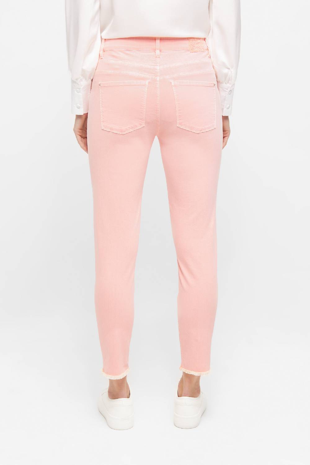Raffaello Rossi 5-Pocket Slim verkürzt -7/8 Mid Waist rot: AMAL 7/8 Günstig kaufen