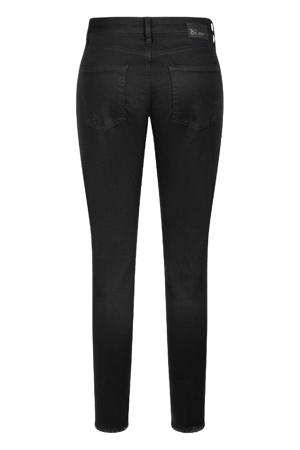 Raffaello Rossi 5-Pocket Slim verkürzt -7/8 Mid Waist schwarz: JANE Großer Ausverkauf