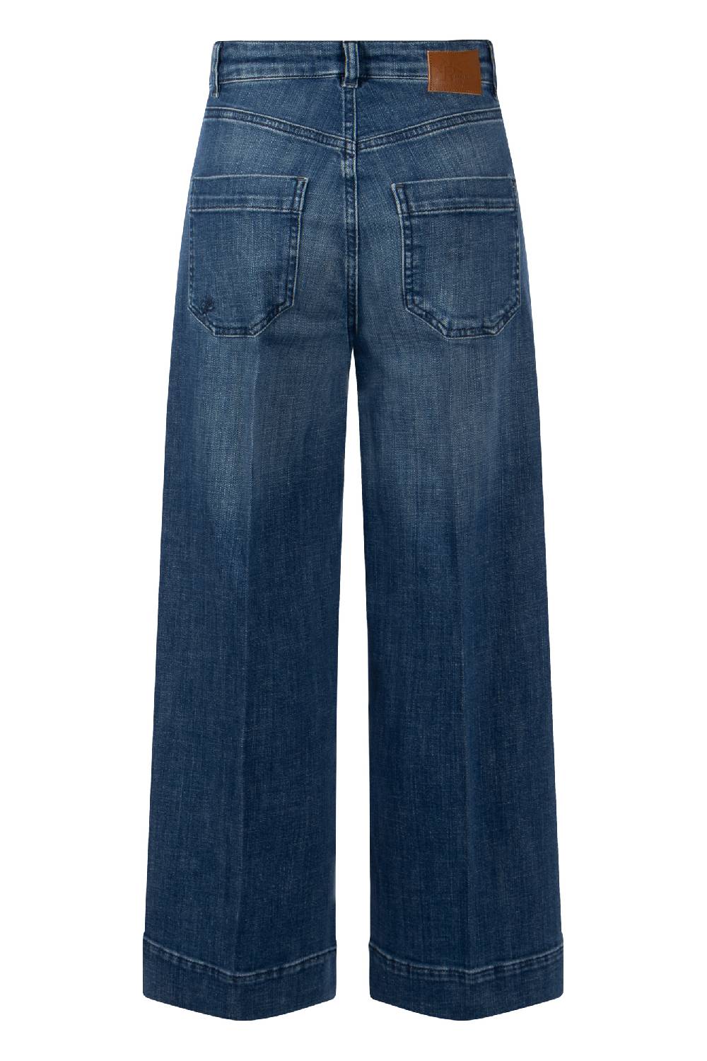 Raffaello Rossi 5-Pocket Wide Leg verkürzt -6/8 High Waist blau: MIRU 6/8 Online Shopping