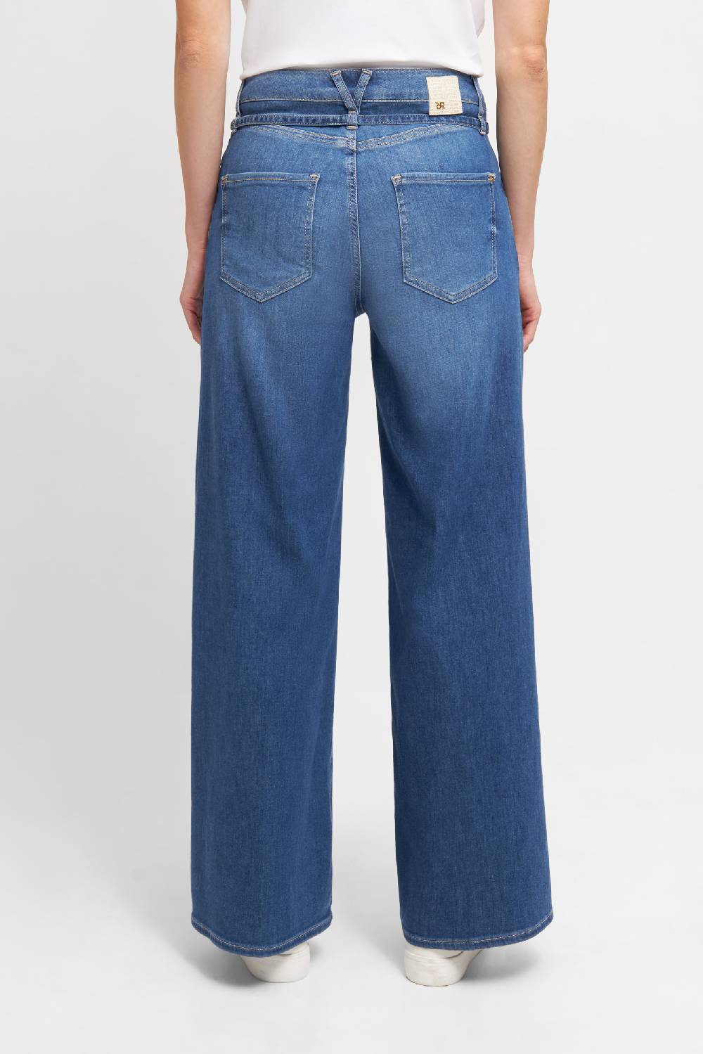 Raffaello Rossi 5-Pocket Wide Leg lang High Waist blau: SVENTY B Weihnachtsangebot