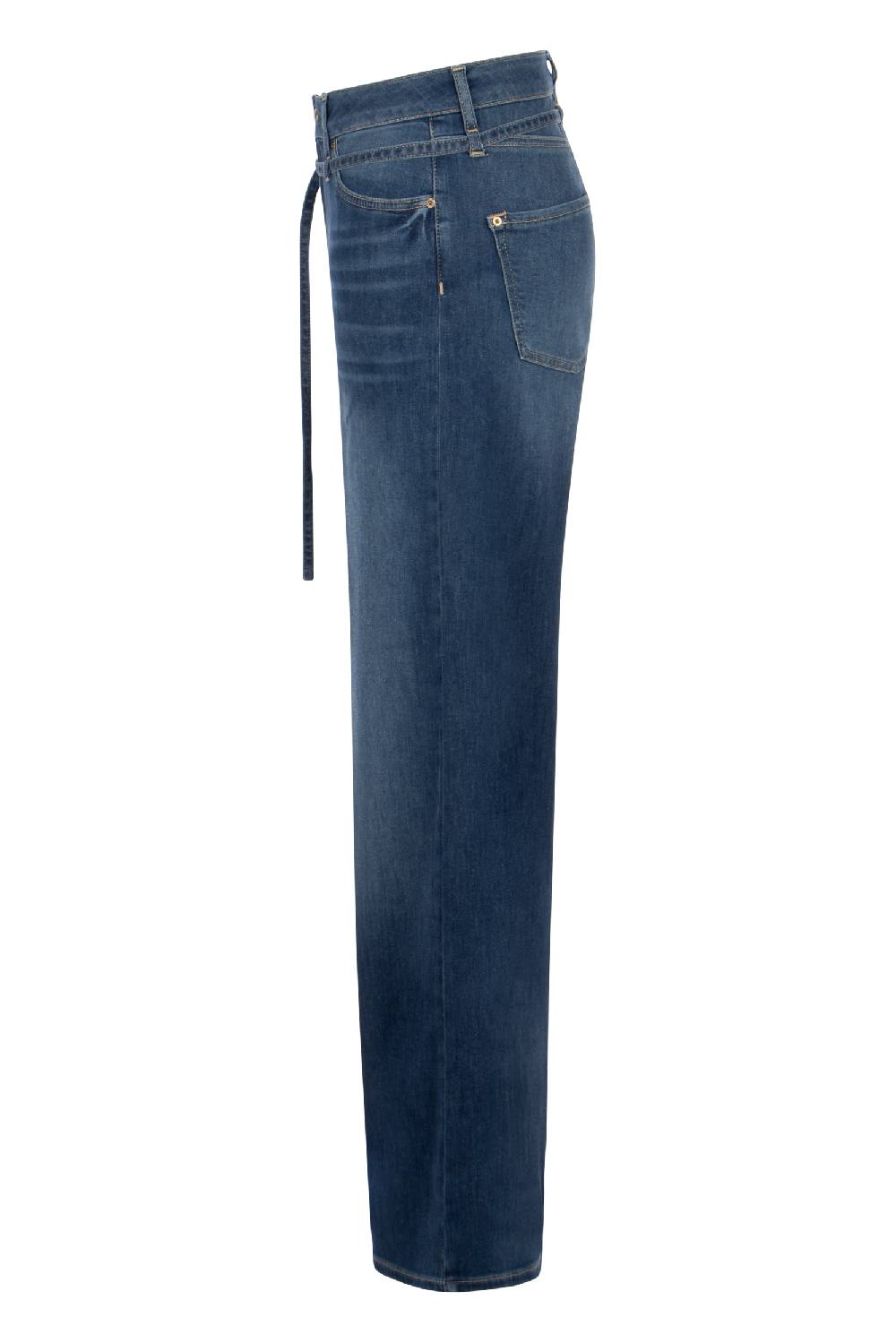 Raffaello Rossi 5-Pocket Wide Leg lang High Waist blau: SVENTY B Weihnachtsangebot