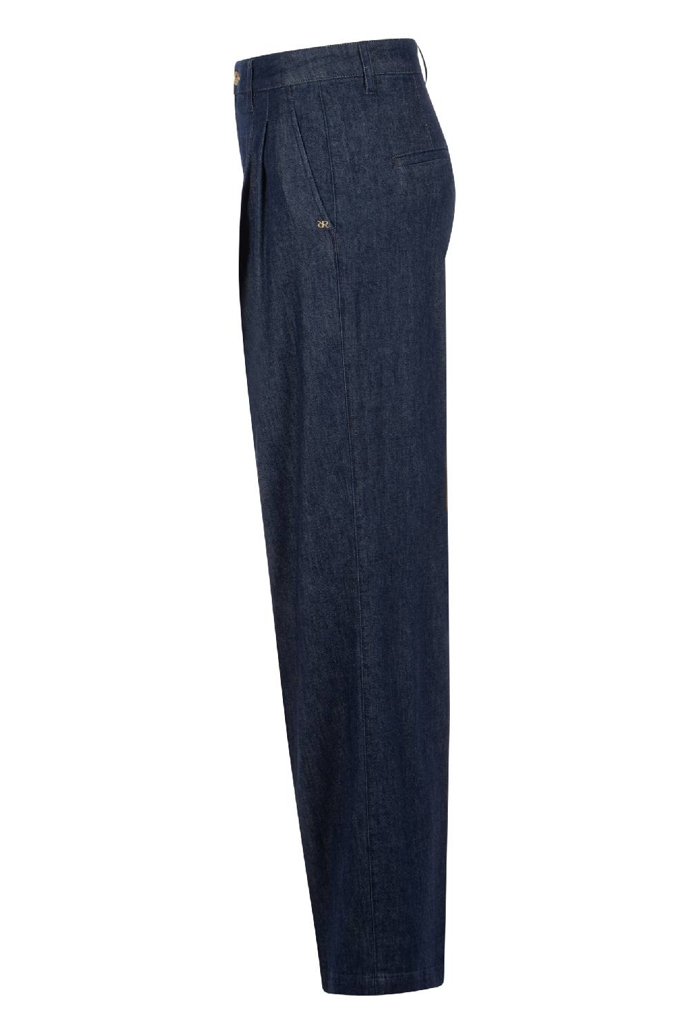 Raffaello Rossi 5-Pocket Wide Leg lang High Waist blau: TARA Osterangebot