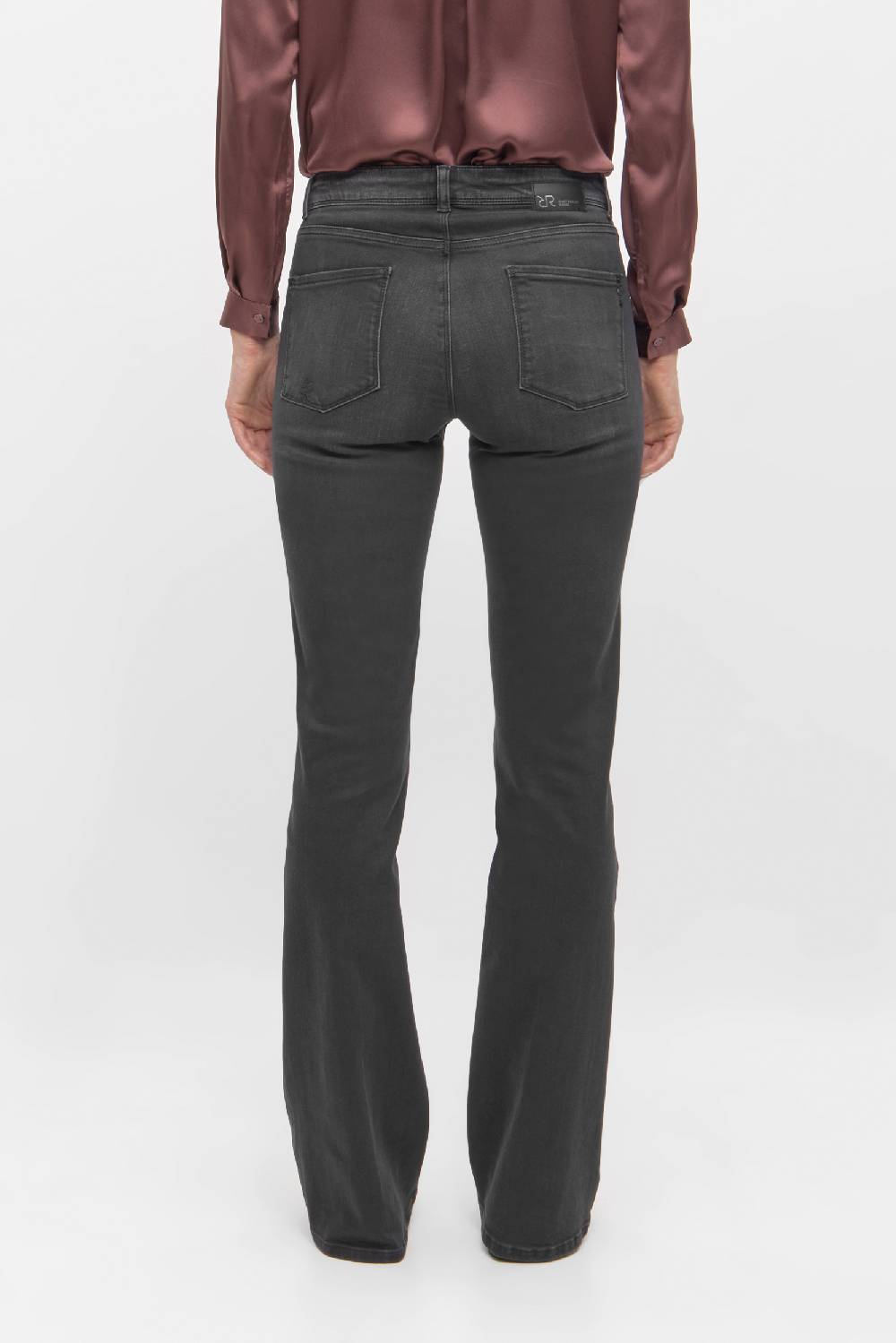 Raffaello Rossi 5-Pocket Wide Leg lang Mid Waist grau: VIC FLARED Valentinstagsangebot
