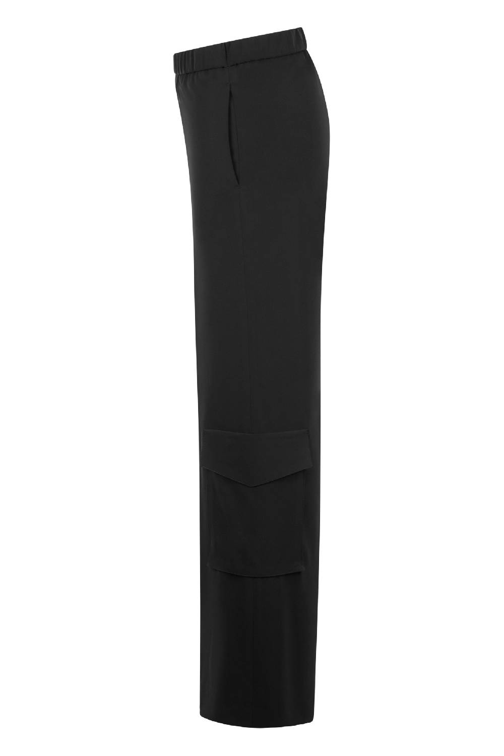 Raffaello Rossi Cargo Wide Leg lang High Waist schwarz: ALMA Lagerräumung