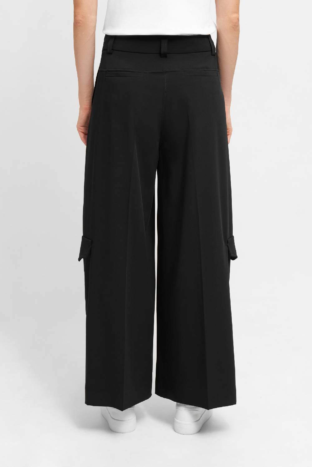 Raffaello Rossi Cargo Wide Leg verkürzt -7/8 High Waist schwarz: JASCHA Heißer Verkauf