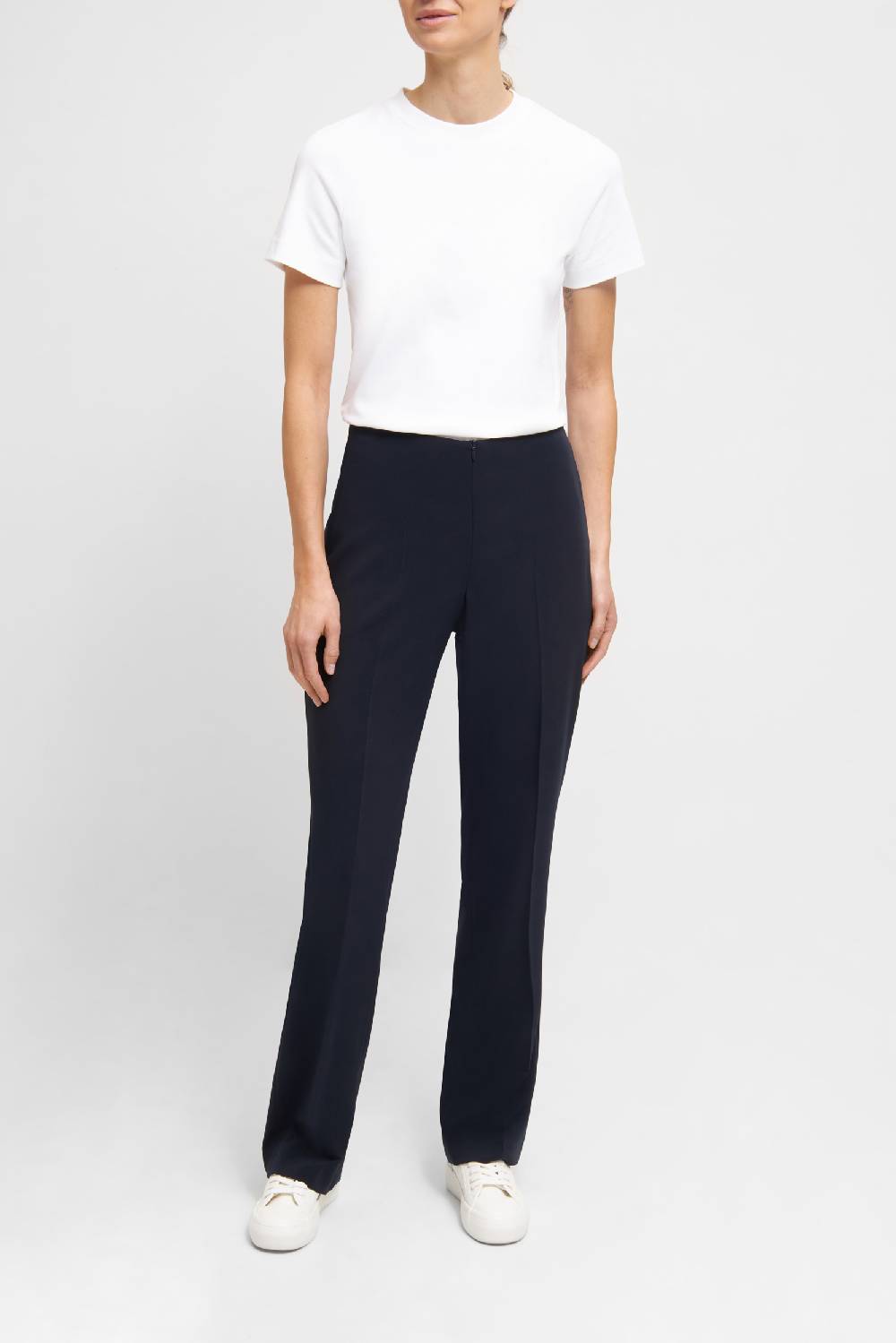 Raffaello Rossi Marlenehose Straight lang Mid Waist schwarz: BRITTA NEW Exklusive Angebote