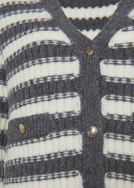 Riani GESTREIFTER CARDIGAN AUS COSY KNIT Bis zu 60% Rabatt