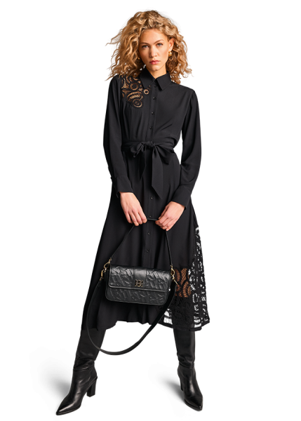 Riani KLEID MIT MACRAMÉ-STICKEREI Fabrikladen
