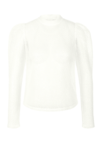 Riani TRANSPARENTE BLUSE MIT STEHKRAGEN Vierteljährliche Förderung