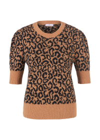 Riani KURZARM-PULLOVER MIT OCELOT PRINT Valentinstagsangebot