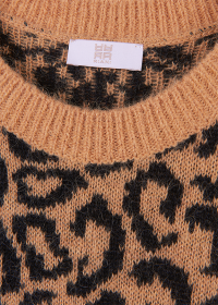 Riani KURZARM-PULLOVER MIT OCELOT PRINT Valentinstagsangebot