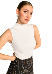 Riani STEHKRAGEN-TOP AUS RIB JERSEY Letzte 2 Tage