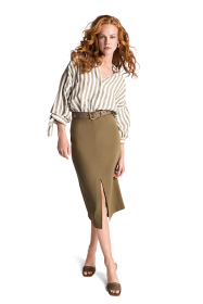 Riani LEINENBLUSE MIT STREIFEN Letzte 2 Tage