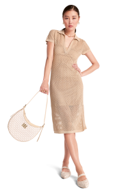 Riani NETZGESTRICKTES POLOKLEID Günstiger Verkauf