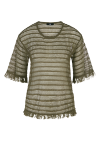 Riani SHIRT AUS LINEN MIX MIT FRANSEN Günstig kaufen