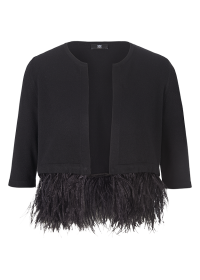 Riani CROPPED CARDIGAN MIT FEDERN Jubiläumsangebot