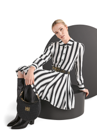 Riani HEMDBLUSENKLEID MIT BOLD STRIPE Große Rabatte